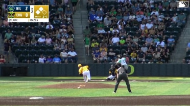 Avery Owusu-Asiedu singles on a ground ball to center fielder Lisbel Diaz. Brady Counsell scores.