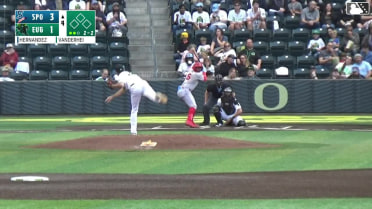 Roynier Hernandez homers (2) on a fly ball to center field.