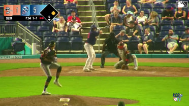 Grayson Fitzwater homers (4) on a fly ball to center field. Stiven Flores scores.