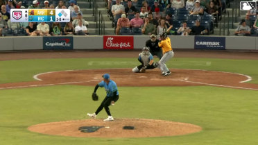 Jose Devers out on a sacrifice fly to right fielder Jean Carlos Sio. Jacob Cozart scores.
