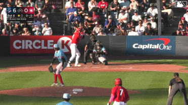 Jake Casey homers (11) on a fly ball to center field. Bryce Chance scores.