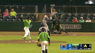 Logan Davidson walks. Tatem Levins scores. Oliver Dunn to 3rd. Blake Sabol to 2nd.