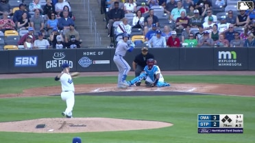 Drew Waters homers (9) on a fly ball to center field.