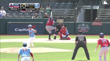 Moisés Ballesteros singles on a ground ball to center fielder Victor Scott II. Scott Kingery scores. Jonathon Long scores.