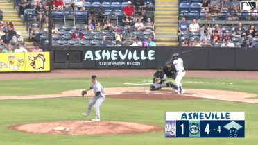John Garcia homers (1) on a fly ball to left field.