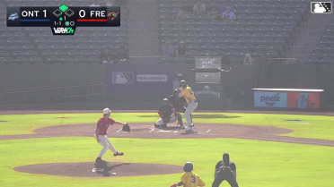 Easton Shelton singles on a ground ball to center fielder Cameron Nelson. Mairoshendrick Martinus scores.