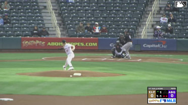 Nick Solak homers (5) on a fly ball to center field.