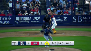 Aroon Escobar grounds into a double play, shortstop Cade Doughty to second baseman Nick Goodwin to first baseman Jorge Burgos. Pedro León out at 2nd. Aroon Escobar out at 1st.