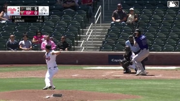 Marco Gonzales In play, no out to Sterlin Thompson