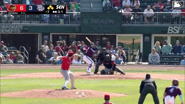 Steward Berroa walks. Christian Cairo scores. Robert Moore to 3rd. Sergio Alcántara to 2nd.