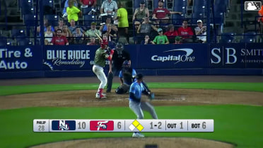Caleb Ricketts homers (4) on a fly ball to right field. Raylin Heredia scores. Alex Binelas scores.