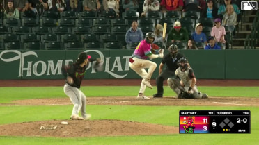 Eduardo Guerrero homers (1) on a fly ball to right center field.