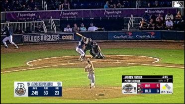 Andrew Fischer out on a sacrifice fly to center fielder Caleb Bonemer. Jesús Made scores.