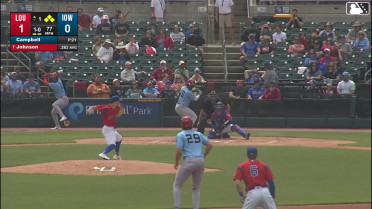 Ivan Johnson hits a grand slam (4) to left center field. Noelvi Marte scores. Michael Toglia scores. Francisco Urbaez scores.