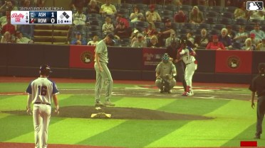 John Gil homers (1) on a fly ball to left field. Will Verdung scores. Colin Burgess scores.