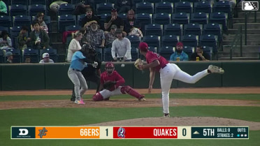 Dervy Ventura triples (2) on a ground ball to right fielder Lucas Ramirez.