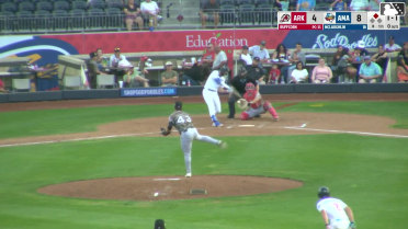 Ben McLaughlin singles on a ground ball to left fielder Bill Knight, deflected by shortstop Josh Hood. Gavin Conticello scores.