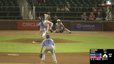 Samuel Zavala doubles (17) on a fly ball to center fielder Kane Kepley. Ryan Burrowes scores.