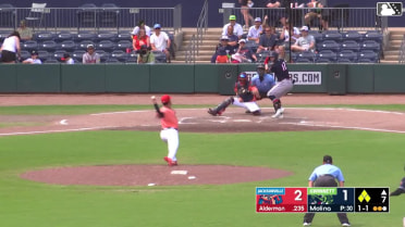 Kemp Alderman hits a grand slam (4) to right center field. Deyvison De Los Santos scores. Christopher Morel scores. Joe Mack scores.