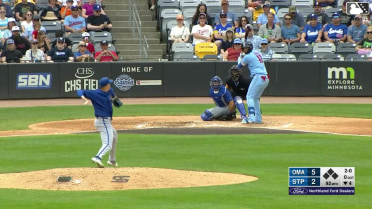 Orlando Arcia homers (9) on a fly ball to left center field.