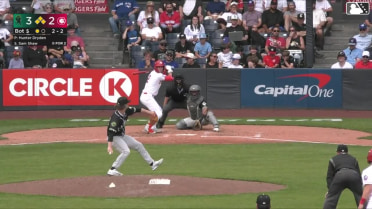 Sam Shaw out on a sacrifice fly to left fielder Carlos Gutierrez. J.R. Freethy scores.