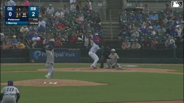 BJ Murray homers (6) on a fly ball to right field.