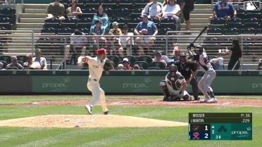 Richie Martin Jr. homers (5) on a fly ball to left field.