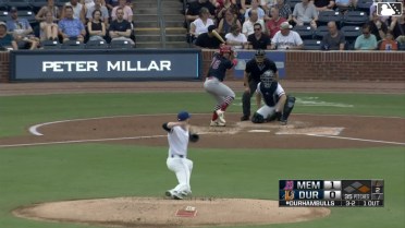 Noah Mendlinger strikes out swinging and Brody Moore caught stealing 2nd, catcher Logan Driscoll to shortstop Carson Williams to catcher Logan Driscoll.