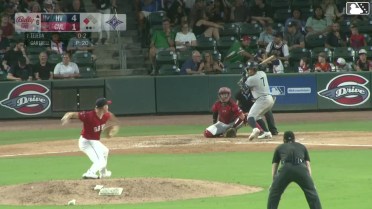 Enmanuel Tejeda singles on a line drive to right fielder Justin Gonzales. Dean Toigo scores.