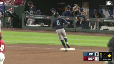 Brice Matthews drills a two-run homer