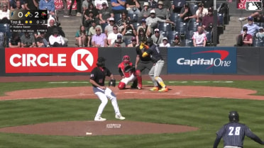 Randy De Jesus reaches on a fielding error by third baseman Manuel Beltre. Matt Coutney scores. Ryan Nicholson to 3rd.