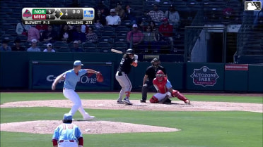 Creed Willems homers (2) on a fly ball to right center field. Johnathan Rodríguez scores.