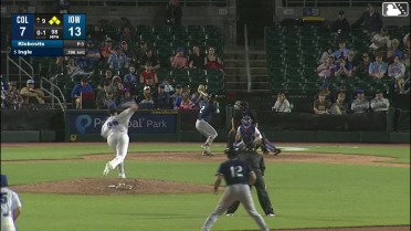 Cooper Ingle singles on a fly ball to right fielder Kevin Alcántara. Juan Brito scores. George Valera to 3rd. Nolan Jones to 2nd.