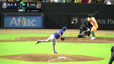 Lizandro Espinoza singles on a line drive to right fielder Jordyn Adams. Cal Conley scores. Patrick Clohisy to 3rd.