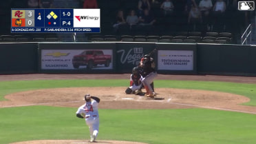 Fernando Gonzalez grounds into a double play, third baseman Luke Mann to first baseman Joey Meneses. Diego Velasquez out at 3rd. Fernando Gonzalez out at 1st.