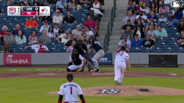 Kenedy Corona out on a sacrifice fly to left fielder Scott Bandura. DJ Gladney scores.