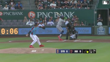 Ronny Mauricio homers (14) on a fly ball to center field. MJ Melendez scores.