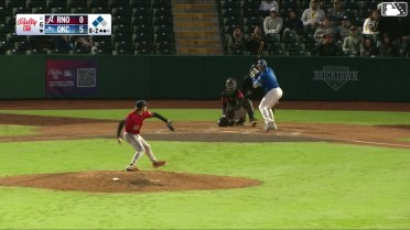 Enrique Hernández triples (1) on a fly ball to center fielder Andrew Velazquez. Alex Freeland scores.