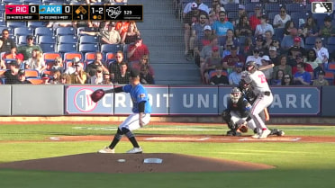 Parks Harber out on a sacrifice fly to right fielder Alfonsin Rosario. Dayson Croes scores.