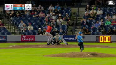 Coby Morales homers (4) on a fly ball to left center field.