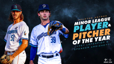 Joey Loperfido and Spencer Arrighetti Named Astros' Minor League Player And Pitcher of the Year