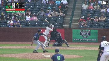 Brian Sanchez hits an inside-the-park home run (4) on a sharp fly ball to left-center field. Jared Jones scores.
