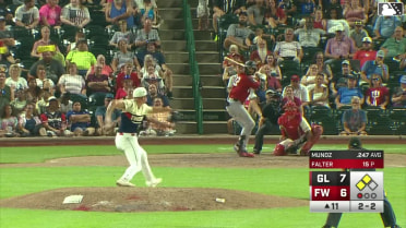 Samuel Munoz flies into a sacrifice double play, left fielder Alex McCoy to pitcher Nick Falter to third baseman Zach Evans. Chase Harlan scores. Jose Meza out at 3rd.
