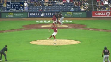 Seaver King singles on a ground ball to center fielder Nate Eaton. Yohandy Morales scores. Andrew Pinckney to 3rd.