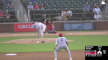 Colby Shelton homers (9) on a fly ball to right center field.