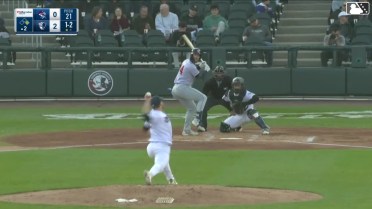 JT Schwartz triples (1) on a fly ball to right fielder Jackson Castillo. Nick Lorusso scores.