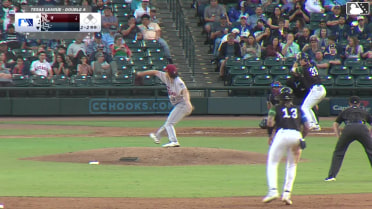 Zach Dezenzo homers (1) on a fly ball to left center field. Will Bush scores.