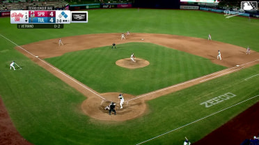 Joe Vetrano doubles (3) on a fly ball to left fielder Zach Levenson. Kyle Nevin scores. Griffin Lockwood-Powell out at home on the throw, left fielder Zach Levenson to third baseman Dakota Harris to catcher Graysen Tarlow.