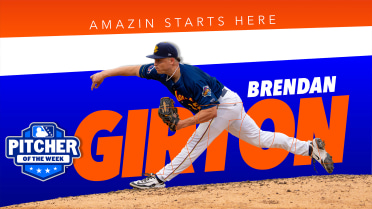 Brendan Girton Named SAL Pitcher of the Week After Perfect Outing