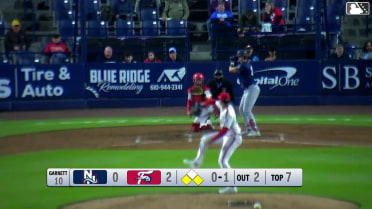 Alex Stone singles on a ground ball to shortstop Bryan Rincon. Sean Keys scores. Jorge Burgos to 2nd.